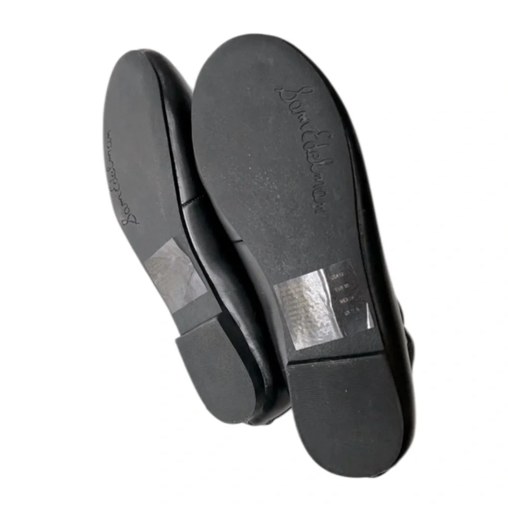 Sam Edelman NEW Girls Felicia Stella Ballet Lace Up Flats Shoes zip Black Sz 12